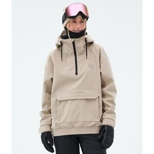 Dope Cyclone Snowboard Jacket Women Walnut Hooded Lined Mid-Length SZ Small